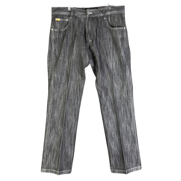 Southpole 8180 Straight Leg Denim Jean Pants Skater Hip Hop Y2K Black Men 34 EUC - Picture 1 of 9